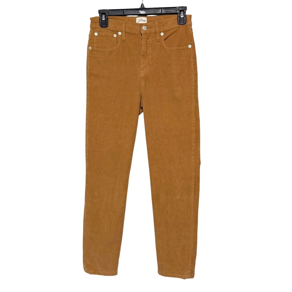 J Crew Womens Vintage Prep‎ Corduroy Pants Size 26 Straight Leg Classic Luxury